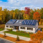 Solar Technology in Autumn's Embrace